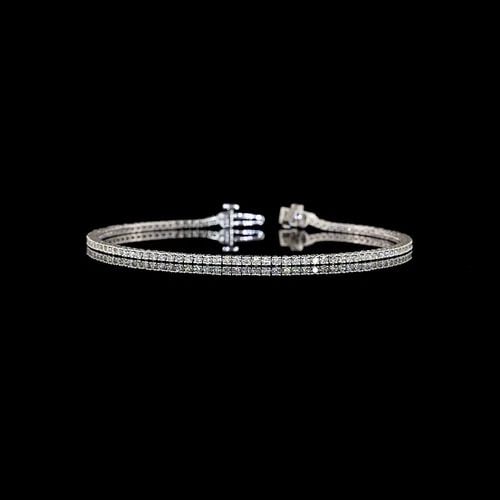 LAB-GROWN 1.56 CARAT ROUND F-VS2 DIAMOND 14K WHITE GOLD TENNIS BRACELET: LAB-GROWN 1.56 CARAT ROUND F-VS2 DIAMOND 14K WHITE GOLD TENNIS BRACELET LAB-GROWN 1.56 CARAT ROUND F-VS2 DIAMOND 14K WHITE GOLD TENNIS BRACELET $2,230.00 PRODUCT DESCRIPTION Title: High-quality Brand-