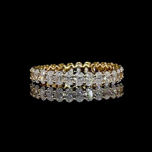 LAB-GROWN 1.03 CARAT OVAL D-VVS2 DIAMOND 14K WHITE GOLD SOLITAIRE RING (1 of 2)