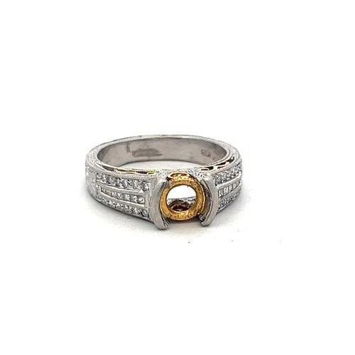 14K TWO TONE GOLD COCKTAIL RING 0.84CT ROUND DIAMONDS & 0.75CT SAPPHIRE SIZE 7.5: 14K TWO TONE GOLD COCKTAIL RING 0.84CT ROUND DIAMONDS & 0.75CT SAPPHIRE SIZE 7.5 14K TWO TONE GOLD COCKTAIL RING 0.84CT ROUND DIAMONDS & 0.75CT SAPPHIRE SIZE 7.5 PRODUCT DESCRIPTION Detailed Descripti