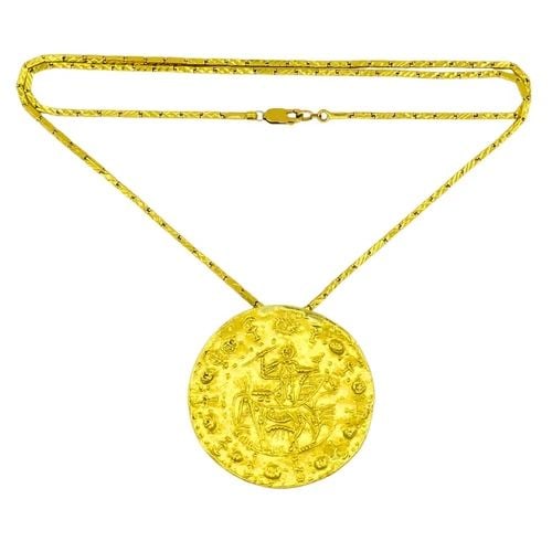 PABLO PICASSO DESIGN FAUNE CAVALIER 23K GOLD MEDALLION PENDANT ESTATE JEWELRY (1 of 2)