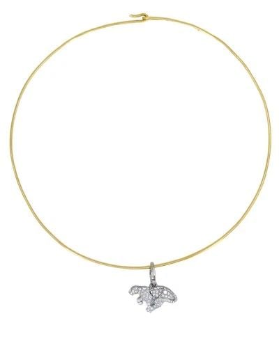 VINTAGE CARTIER PANTHERE COLLAR NECKLACE DIAMOND CHARM (1 of 2)