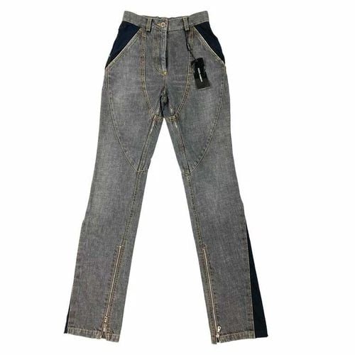 DOLCE & GABBANA BLACK AND GREY SKINNY JEANS, SIZE 40 (1 of 2)