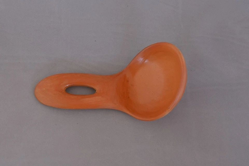 PAULINE SETALLA (1930-) HOPI POTTERY LADLE - BEAUTIFULLY SHAPED POLISHED (1 of 2)