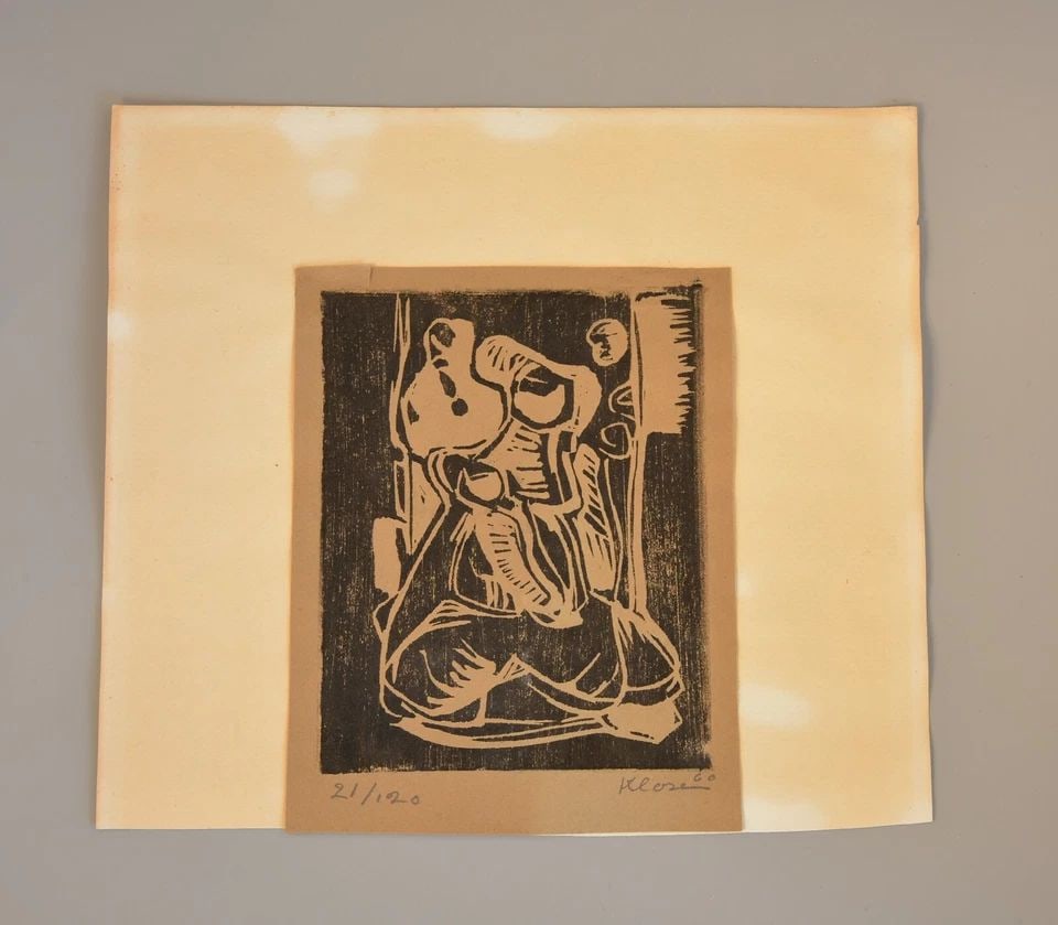 PAUL KLOSE (1912-1982) GERMAN ARTIST - WOOD BLOCK PRINT - SIGNED LMT ED 21/120 (1 of 2)