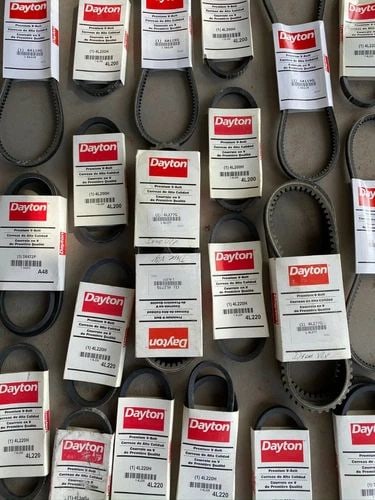 ALL 40 NEW V-BELTS - DAYTON 4L220H 3X620P 3X472P 6A119G 6L277G ORIGINAL PACKAGE (1 of 2)