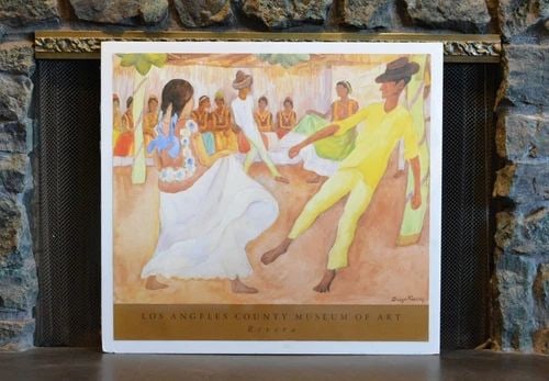 DIEGO RIVERA - POSTER PRINT - DANCE IN TEHUANTEPEC - L.A. COUNTY MUSEUM OF ART: DIEGO RIVERA - POSTER PRINT - DANCE IN TEHUANTEPEC - L.A. COUNTY MUSEUM OF ART 1999 Poster printed by Los Angeles County Museum of Art of the original Diego Rivera Painting, "Baile en Tehuantepec". Or