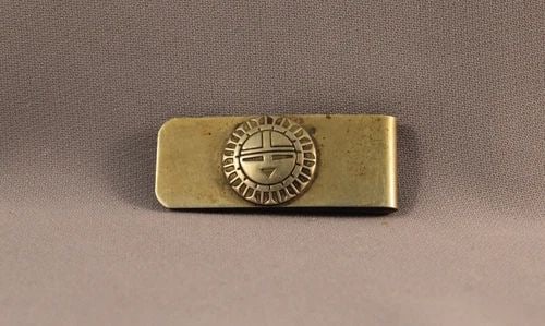 HOPI SILVER MONEY CLIP: HOPI SILVER MONEY CLIP Item Description: 1 7/8” w x 3/4” h