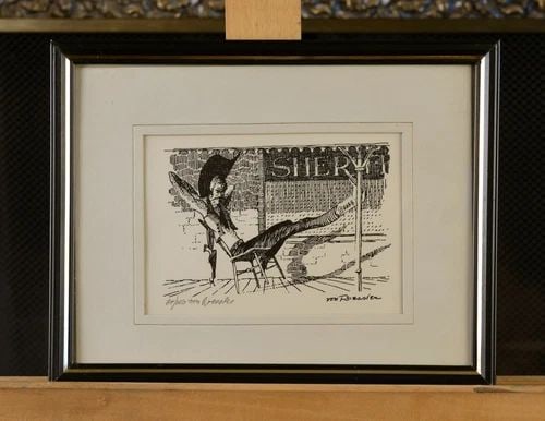 FUN CARICATURE OLD WEST SHERIFF - SIGNED LMTD ED PRINT - HENRY VON ROESSLER (1 of 2)