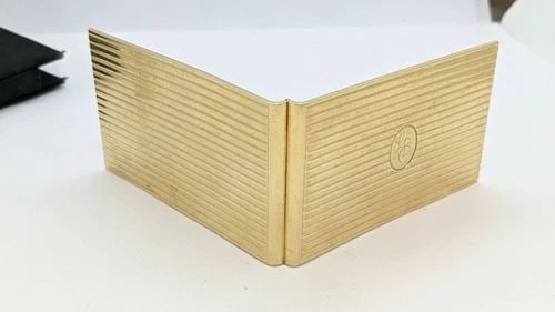 VINTAGE CARTIER 14K GOLD CIGARETTE CASE - 3" LONG - 52.0 GRAMS ENGRAVED (1 of 2)