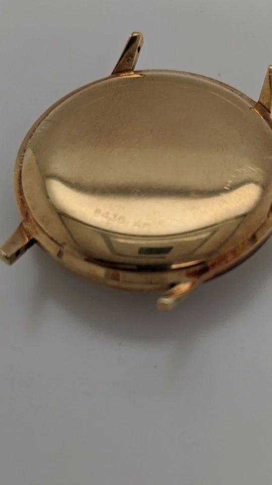 GIRARD-PERREGAUX 8436 AF 14K YELLOW GOLD HAND WINDING WATCH - 34MM HEAD ONLY: GIRARD-PERREGAUX 8436 AF 14K YELLOW GOLD HAND WINDING WATCH - 34MM HEAD ONLY Girard-Perregaux 14K Yellow Gold Hand Winding Watch Case Size - 34mm Reference - 8436 AF Movement # 306952 Total Weight - 2
