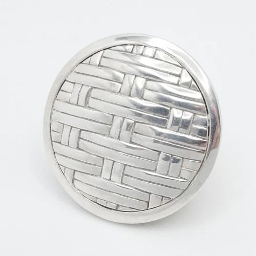 JOHN HARDY STERLING SILVER BASKET WEAVE BEDEG BOLD STATEMENT RING SIZE 7.5 (1 of 2)