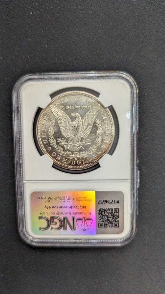 1881 S MORGAN SILVER $1 DOLLAR COIN - NGC MS MS 62: 1881 S Morgan Silver $1 Dollar Coin NGC Certified - MS 62