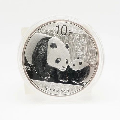 2011 CHINA PANDA SILVER 10 YUAN COIN - CAPSULATED #Q13 (1 of 2)
