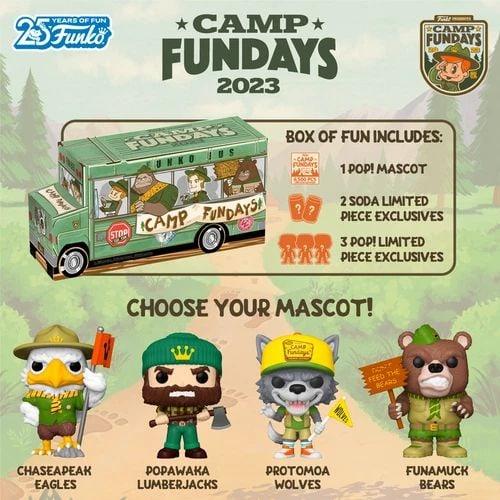 2023 FUNKO CAMP FUNDAY TEAM 4 BUNDLE 8 - BRAND NEW SEALED BOX (1 of 2)