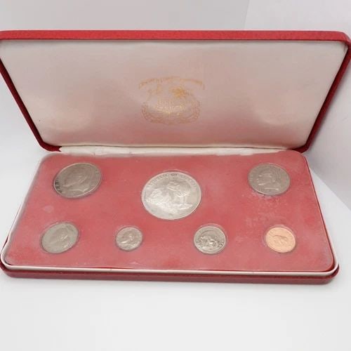1973 LIBERIA PROOF 7 COIN SET WITH BOX (1 of 2)