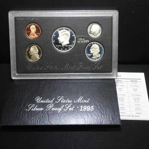1995 S U.S MINT SILVER PROOF SET OGP COA (1 of 2)