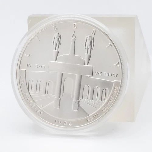 1984 S LOS ANGELES OLYMPIAD COLISEUM COMMEMORATIVE SILVER PROOF DOLLAR (1 of 2)