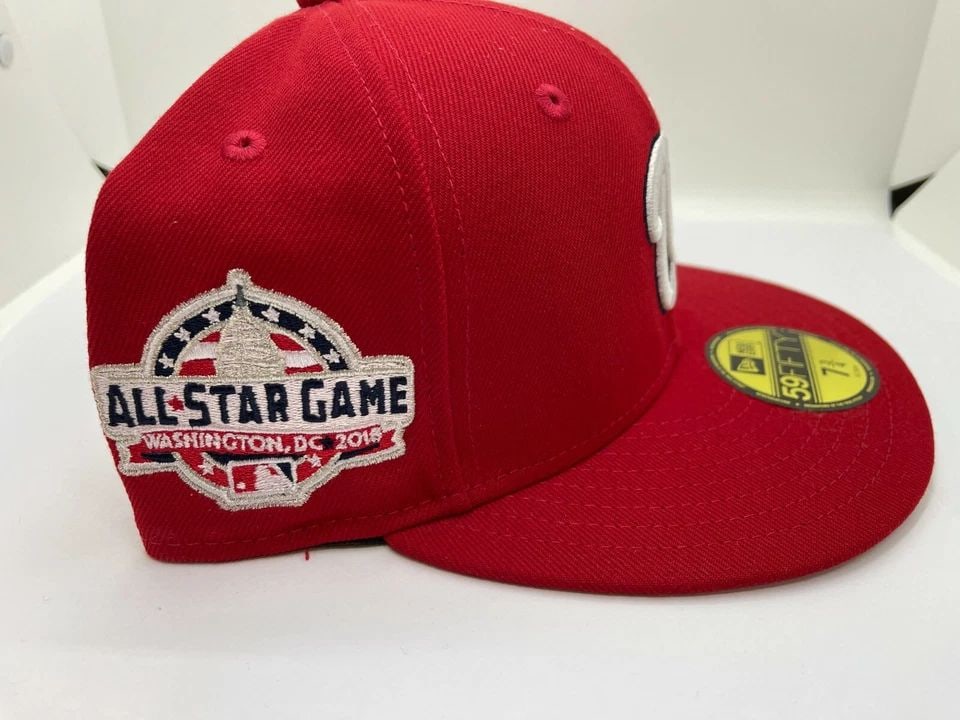 NEW ERA 59FIFTY WASHINGTON NATIONALS 2018 ALL STAR GAME PATCH HAT - SIZE 7 3/4: NEW ERA 59FIFTY WASHINGTON NATIONALS 2018 ALL STAR GAME PATCH HAT - SIZE 7 3/4 New Era 59fifty Washington Nationals 2018 All Star Game Patch Hat Size - 7 3/4 Brand New