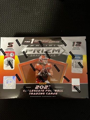 2021 PANINI PRIZM NFL DRAFT PICKS FOOTBALL RED ICE (MEGA BOX) 60 CARDS - NEW (1 of 2)