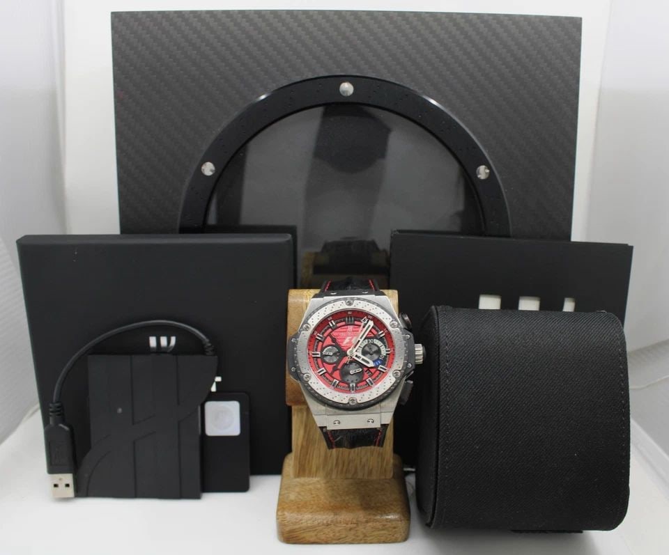 HUBLOT KING POWER FORMULA 1 AUSTIN 48MM RED DIAL WATCH FULL SET LTD ED 250/250 (1 of 1)