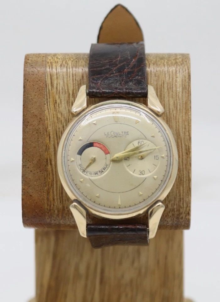 VINTAGE LECOULTRE FUTUREMATIC AUTOMATIC POWER RESERVE 34MM 10K GOLD FILLED WATCH (1 of 1)