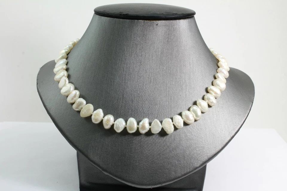 24" NATURAL FRESHWATER PEARL & 14K YELLOW GOLD NECKLACE & 6.5" BRACELET (1 of 1)