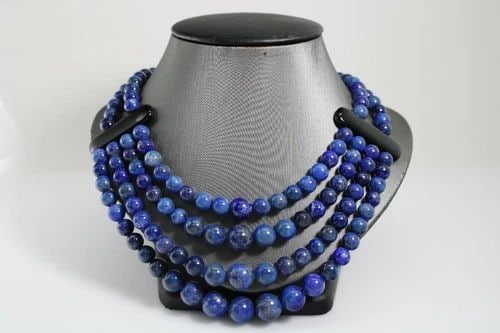 JAY KING DESIGNS DTR, BLUE LAPIS LAZULI ONYX MULTI-STRAND BEAD NECKLACE (1 of 1)