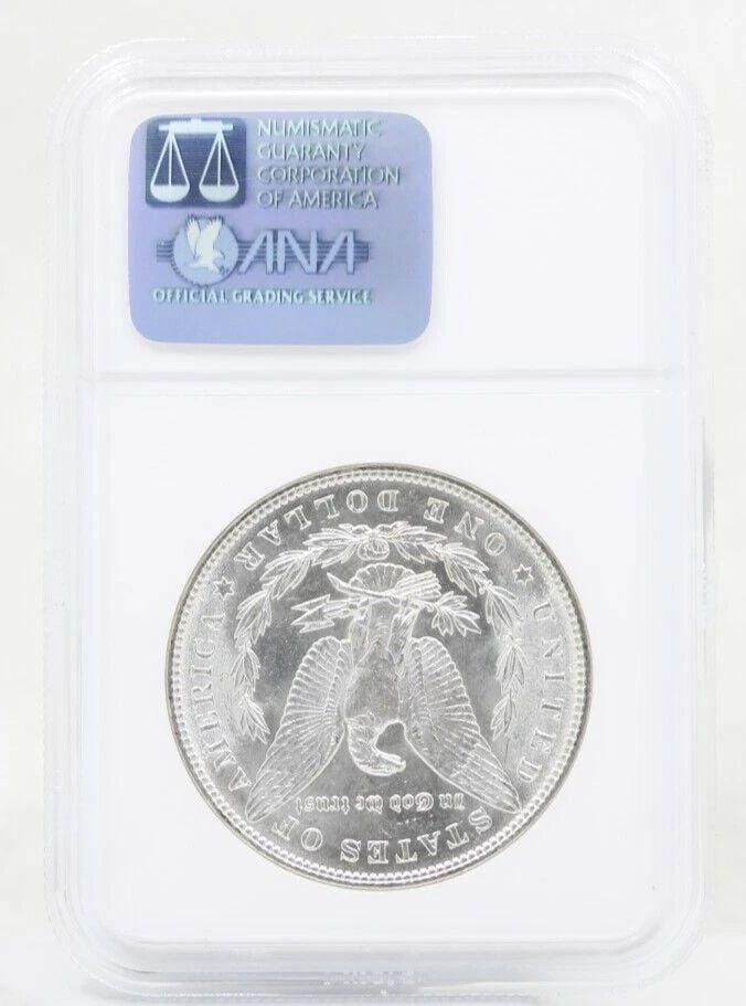 1888 P MORGAN SILVER DOLLAR NGC MS-64 OLD NGC HOLDER: 1888 P MORGAN SILVER DOLLAR NGC MS-64 OLD NGC HOLDER Description 1888 P Morgan Silver Dollar NGC MS-64 Old NGC Holder Coins has been graded as a MS-64 by NGC. The protective plastic holder may show si