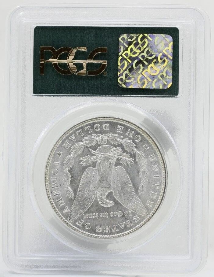 1887 MORGAN SILVER DOLLAR $1 PCGS MS64 OLD GREEN HOLDER (1 of 1)