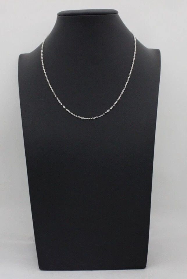 TIFFANY & CO STERLING SILVER CABLE CHAIN NECKLACE 16" - 2.3 GRAMS (1 of 1)