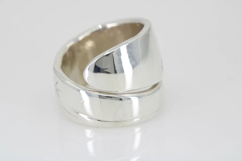 STERLING SILVER STARS WRAP RING SIZE 8 ~ 17.2 GRAMS (1 of 1)