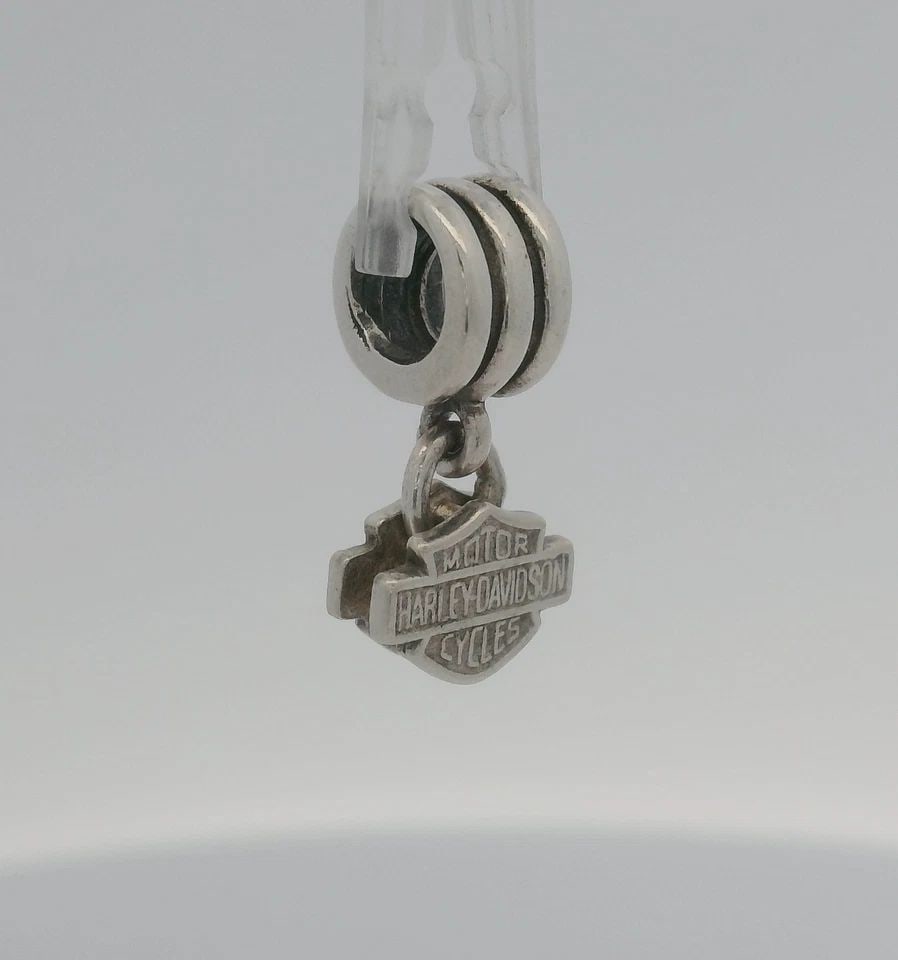 PANDORA STERLING SILVER HARLEY DAVIDSON BAR & SHIELD CHARM (1 of 1)