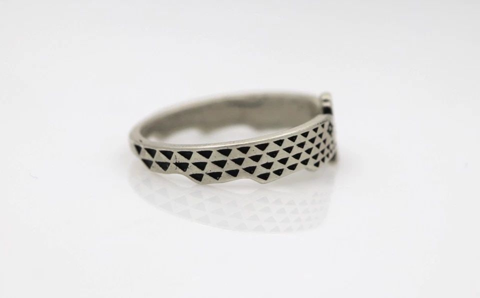 T.SKIES STERLING SILVER SKYWEAVER THUNDERBIRD RISING RING (1 of 1)