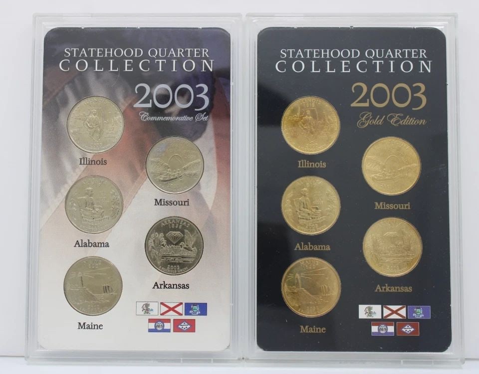 2003-D & GOLD STATEHOOD QUARTER COLLECTION SET COINS (1 of 1)