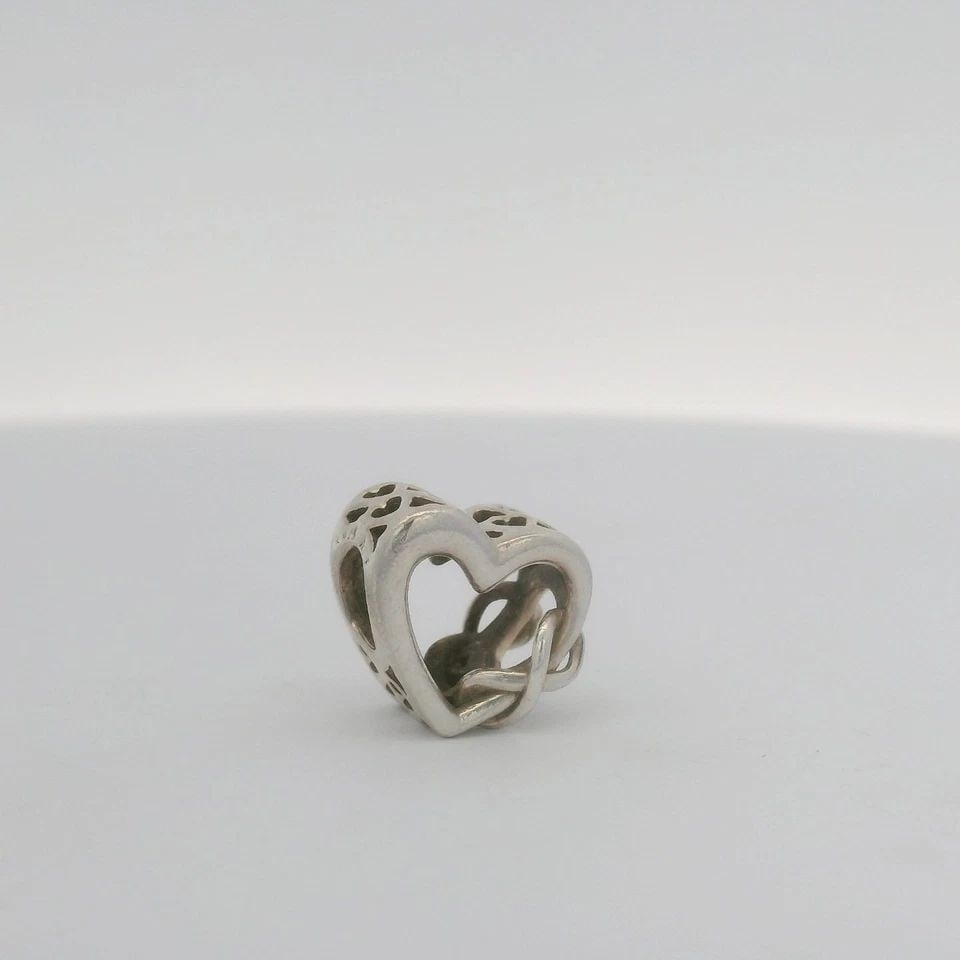 PANDORA STERLING SILVER LOVE YOU MOM INFINITY HEART CHARM 798825C00 (1 of 1)