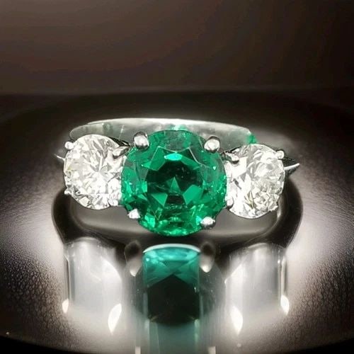 PLATINUM THREE STONES ENGAGEMENT RING 3.67CT. FLAWLESS EMERALD DIAMOND AGL CERT: PLATINUM THREE STONES ENGAGEMENT RING 3.67CT. FLAWLESS EMERALD DIAMOND AGL CERT Here is an outstanding platinum diamond engagement ring,the beautiful three stone emerald design gives this ring amazing