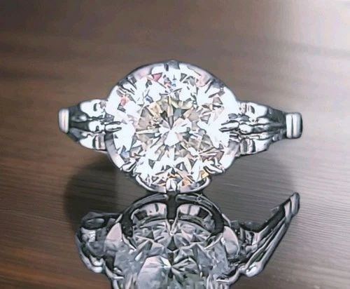 PLATINUM VINTAGE ENGAGEMENT RING 2.43CT. NATURAL ROUND DIAMOND CIRCA 1930'S (1 of 2)
