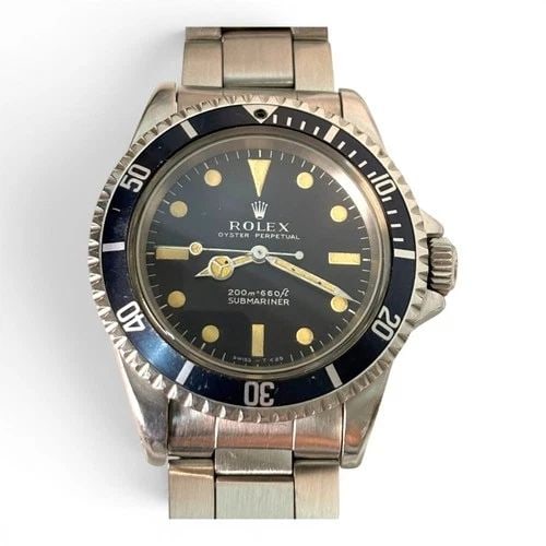 ROLEX SUBMARINER 40 MM STEEL BLACK MATTE PUMPKIN AUTOMATIC WATCH 5513 CIRCA 1967 (1 of 2)