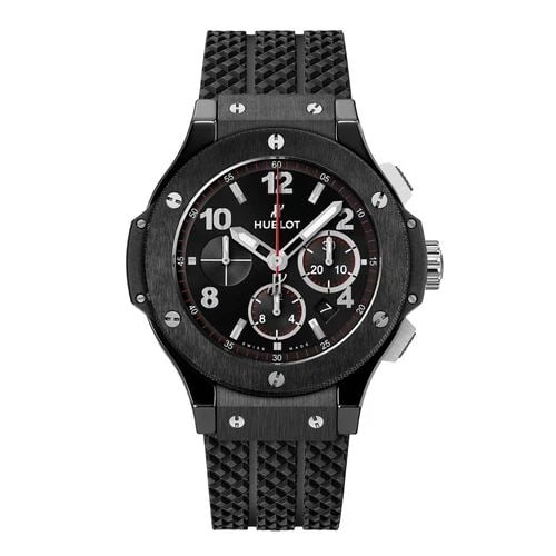 NEW HUBLOT BIG BANG 44MM CERAMIC AUTOMATIC 44 MM BLACK WATCH 301.CM.130.RX: NEW HUBLOT BIG BANG 44MM CERAMIC AUTOMATIC 44 MM BLACK WATCH Manufacturer Hublot Category Big Bang 44mm Reference Number 301.CM.130.RX Band Color Black Band Type Rubber Box Yes Condition New with tags