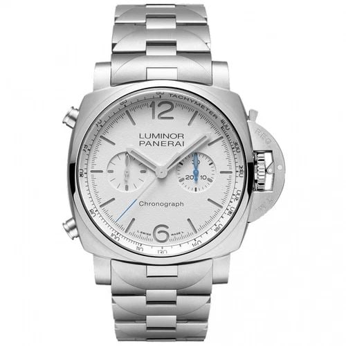 NEW PANERAI LUMINOR CHRONO STAINLESS STEEL AUTOMATIC SELF WIND WATCH PAM01548: NEW PANERAI LUMINOR CHRONO STAINLESS STEEL AUTOMATIC SELF WIND WATCH Manufacturer Panerai Category Luminor Reference Number PAM01548 Additional Keywords Chrono Band Type Stainless Steel Box Yes Condit