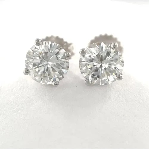 ROUND BRILLIANT 2.19CT DIAMOND 14K WHITE GOLD STUD EARRINGS GIA DSI2 ESI2: ROUND BRILLIANT 2.19CT DIAMOND 14K WHITE GOLD STUD EARRINGS GIA DSI2 ESI2 Round Brilliant 2.19ct Diamond 14k White Gold Stud Earrings GIA DSI2 ESI2 Description This is a stunning pair of diamond stud 