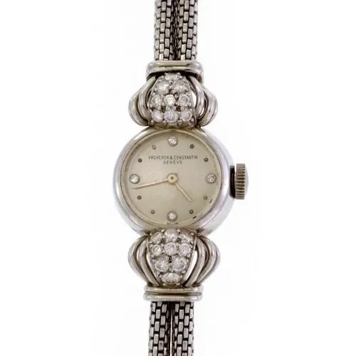 VACHERON & CONSTANTIN DIAMOND WATCH LADIES 18K WHITE GOLD HAND WIND (1 of 2)