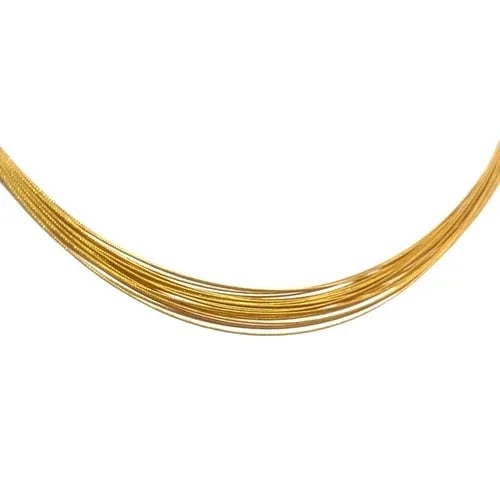 TIFFANY & CO. GOLD MULTI-WIRE NECKLACE 18K YELLOW COLLAR STYLE GERMANY: TIFFANY & CO. GOLD MULTI-WIRE NECKLACE 18K YELLOW COLLAR STYLE GERMANY This gorgeous is from Tiffany & Co. it is crafted from 18k yellow gold featuring 30 soft flexible silk wire strands collar neckla