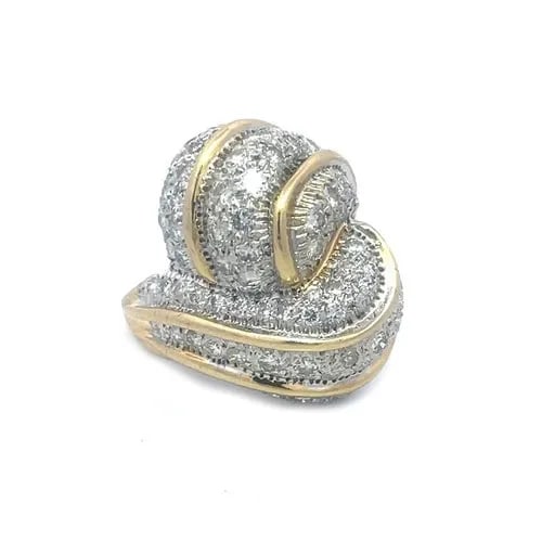 70736 MITCHELL ROTKEL GOLD RING DIAMOND 3.8CT 14K YELLOW PAVE SET DOME STYLE: 70736 MITCHELL ROTKEL GOLD RING DIAMOND 3.8CT 14K YELLOW PAVE SET DOME STYLE This eye-catching diamond ring is by designer Mitchell Rotkel from the USA, it is a stunning piece of fine jewelry featurin