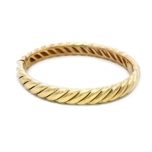 DAVID YURMAN GOLD BRACELET 18K YELLOW HINGED CABLE STYLE (1 of 2)