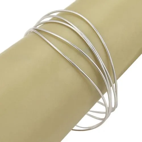 TIFFANY & CO. PERETTI GOLD BRACELET WIRE WAVE 5 ROWS 18K WHITE (1 of 2)