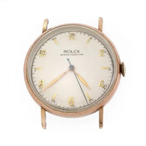 ROLEX OYSTER VINTAGE STAINLESS STEEL 2 TONE 34MM HAND WIND WATCH (1 of 2)