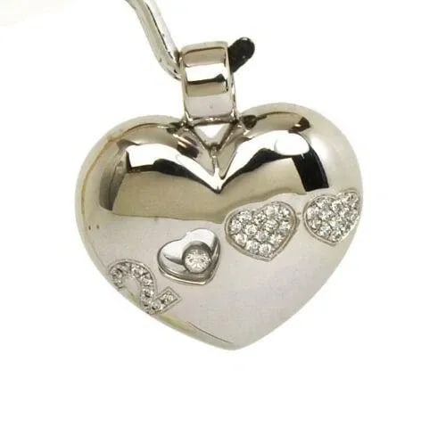 CHOPARD PENDANT HAPPY DIAMONDS "2000" 18K WHITE GOLD LADIES HEART (1 of 2)
