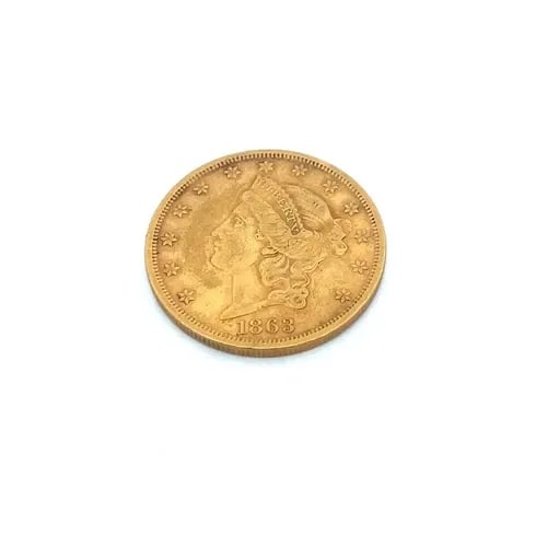 1863-S $20 GOLD COIN LIBERTY DOUBLE EAGLE CIVIL WAR (1 of 2)