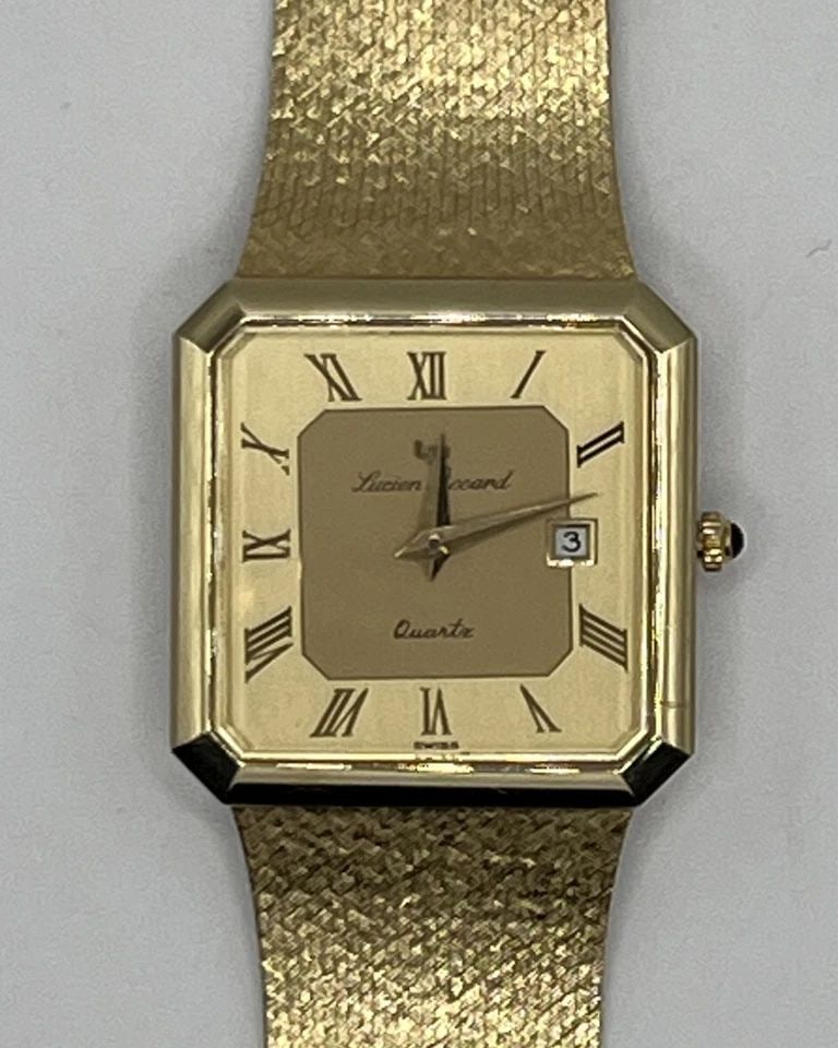LUCIEN PICCARD 14K YELLOW GOLD WATCH (1 of 1)